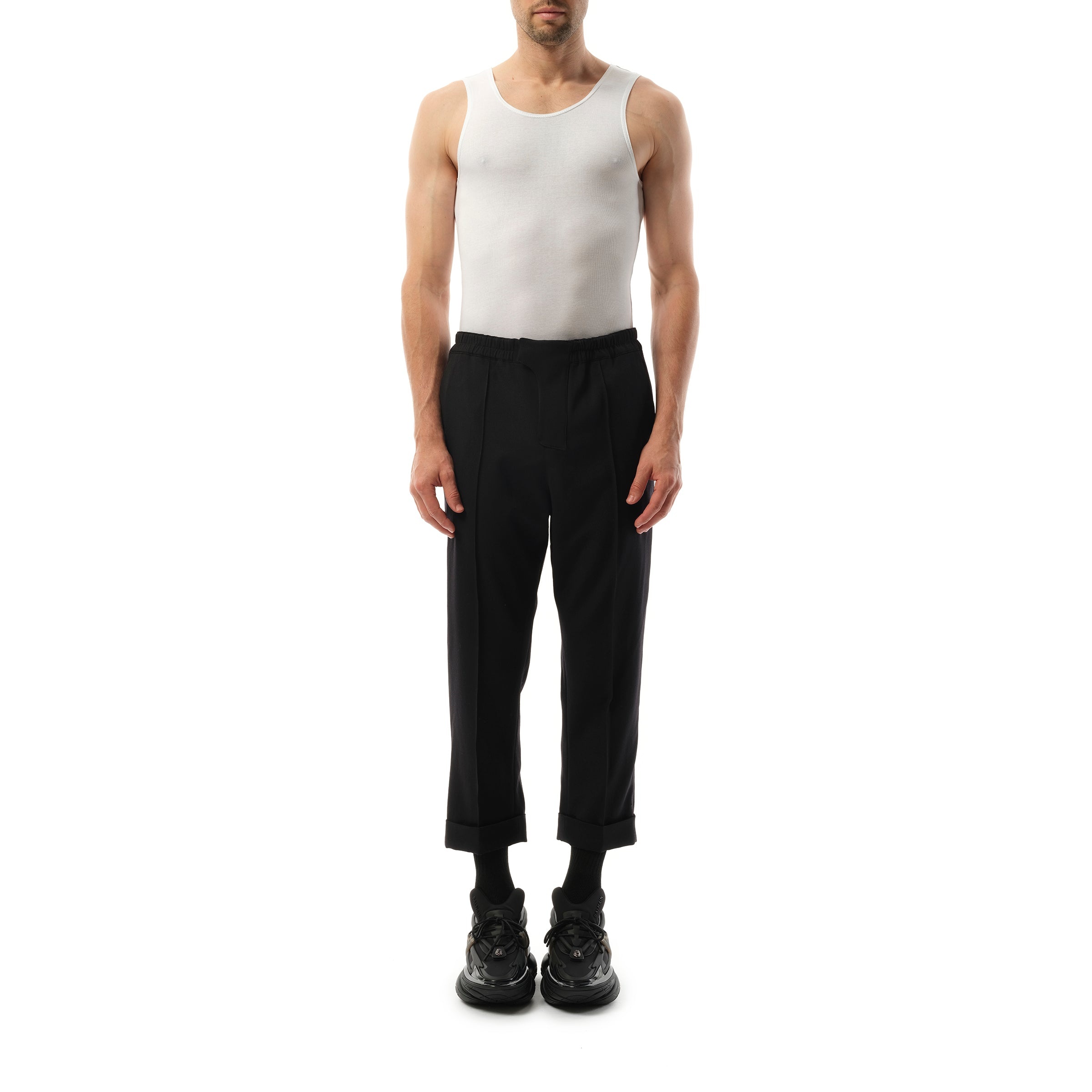 Tailored GDP Slouch Pants in Black - 4