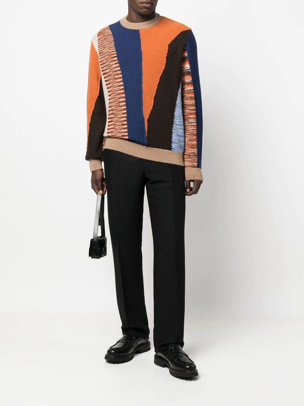 colour-block knitted jumper - 2