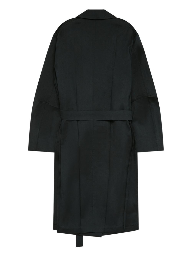 SETCHU double-breasted belted coat outlook