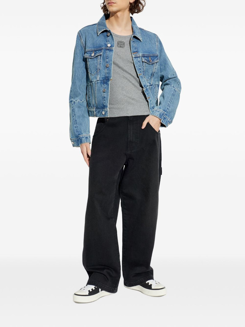 VETEMENTS button-up blue jacket outlook