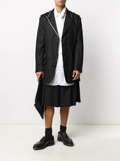 Yohji Yamamoto oversized panelled shirt outlook