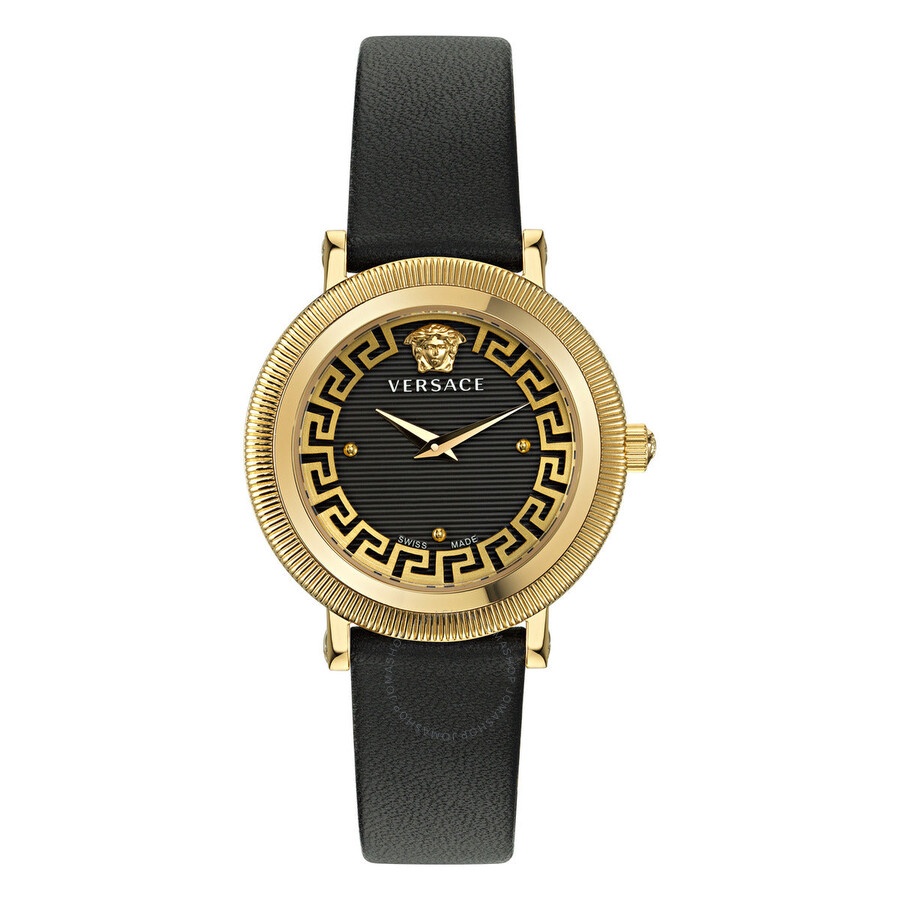 Versace Greca Flourish Quartz Black Dial Ladies Watch VE7F00323 - 1