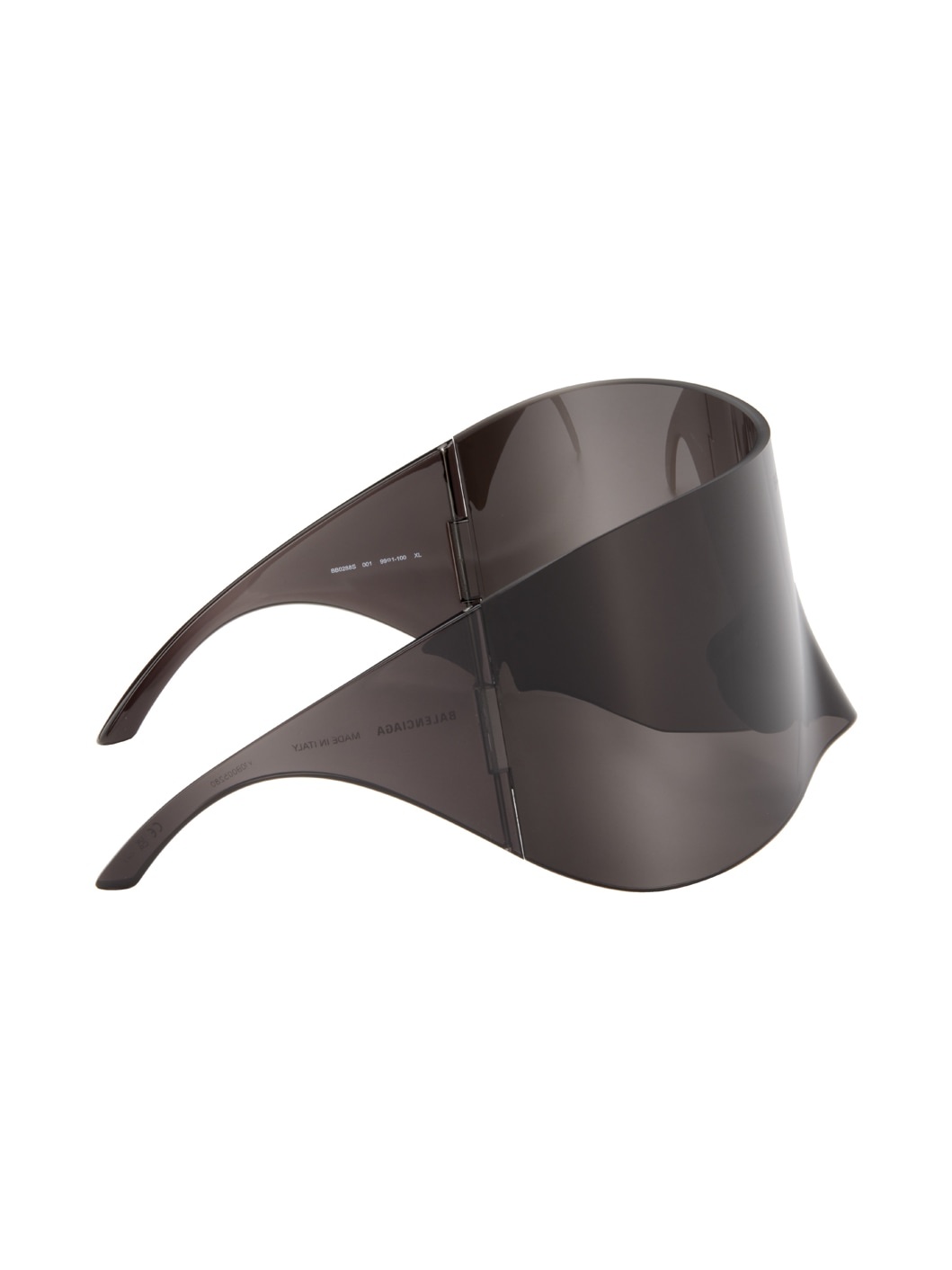 Black Mask Rectangular Sunglasses - 2