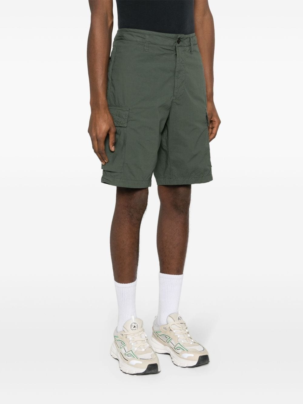 taffeta cargo shorts - 3