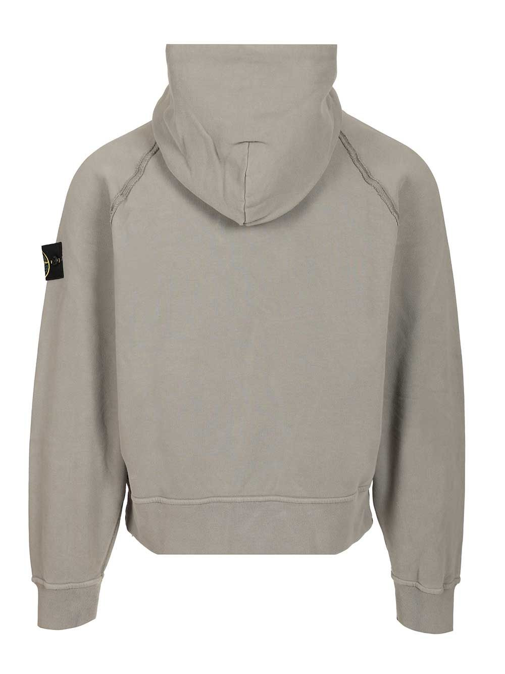 Organic Cotton Hoodie Sweatshirts Grey - 2