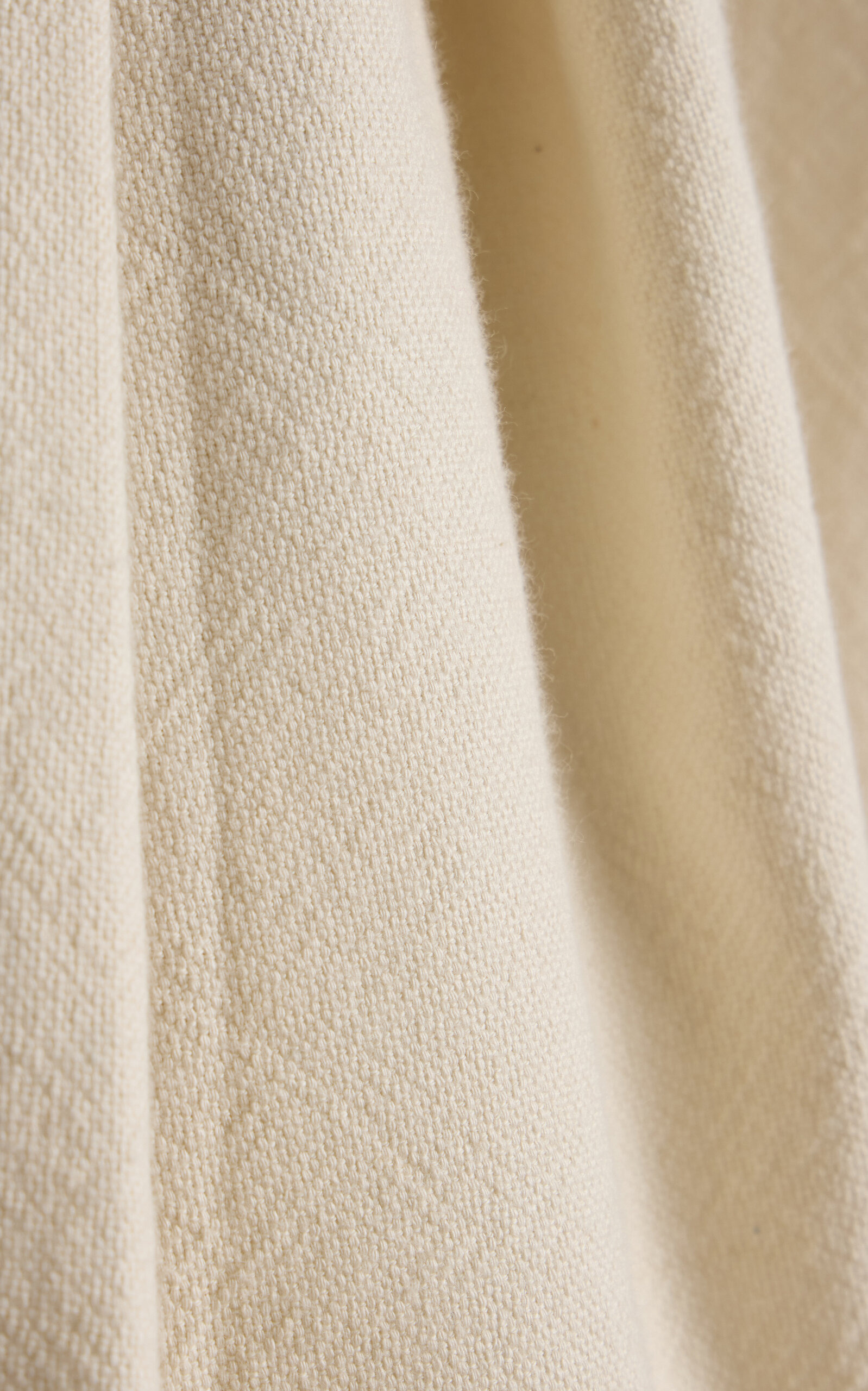 Exclusive The High-Waisted Pleated Cotton Trousers ivory - 5