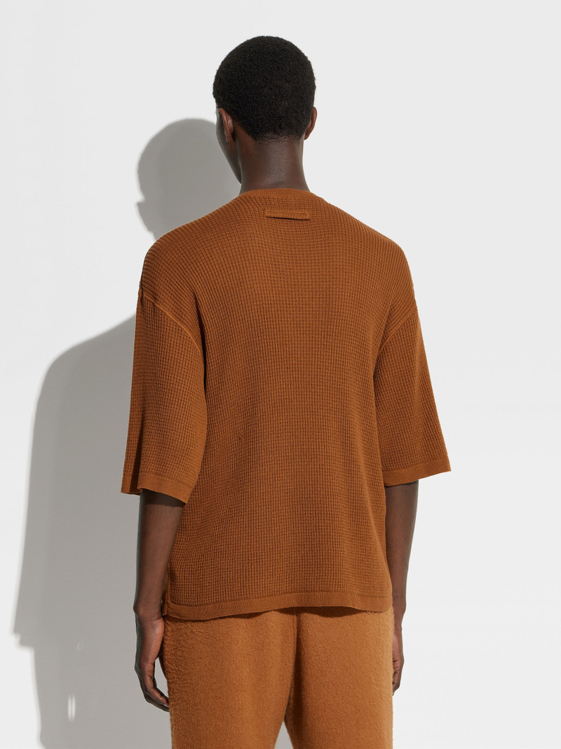 ZEGNA X THE ELDER STATESMAN COTTON AND CASHMERE T-SHIRT 3