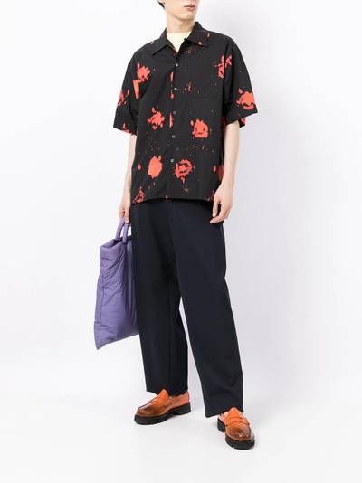 Marni painterly-print cotton shirt outlook