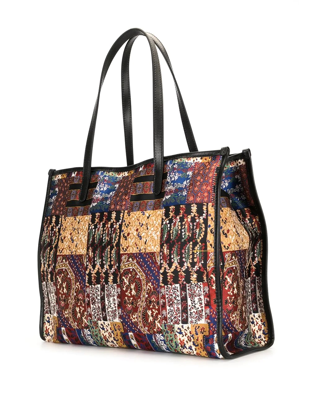 paisley jacquard shopping bag - 3