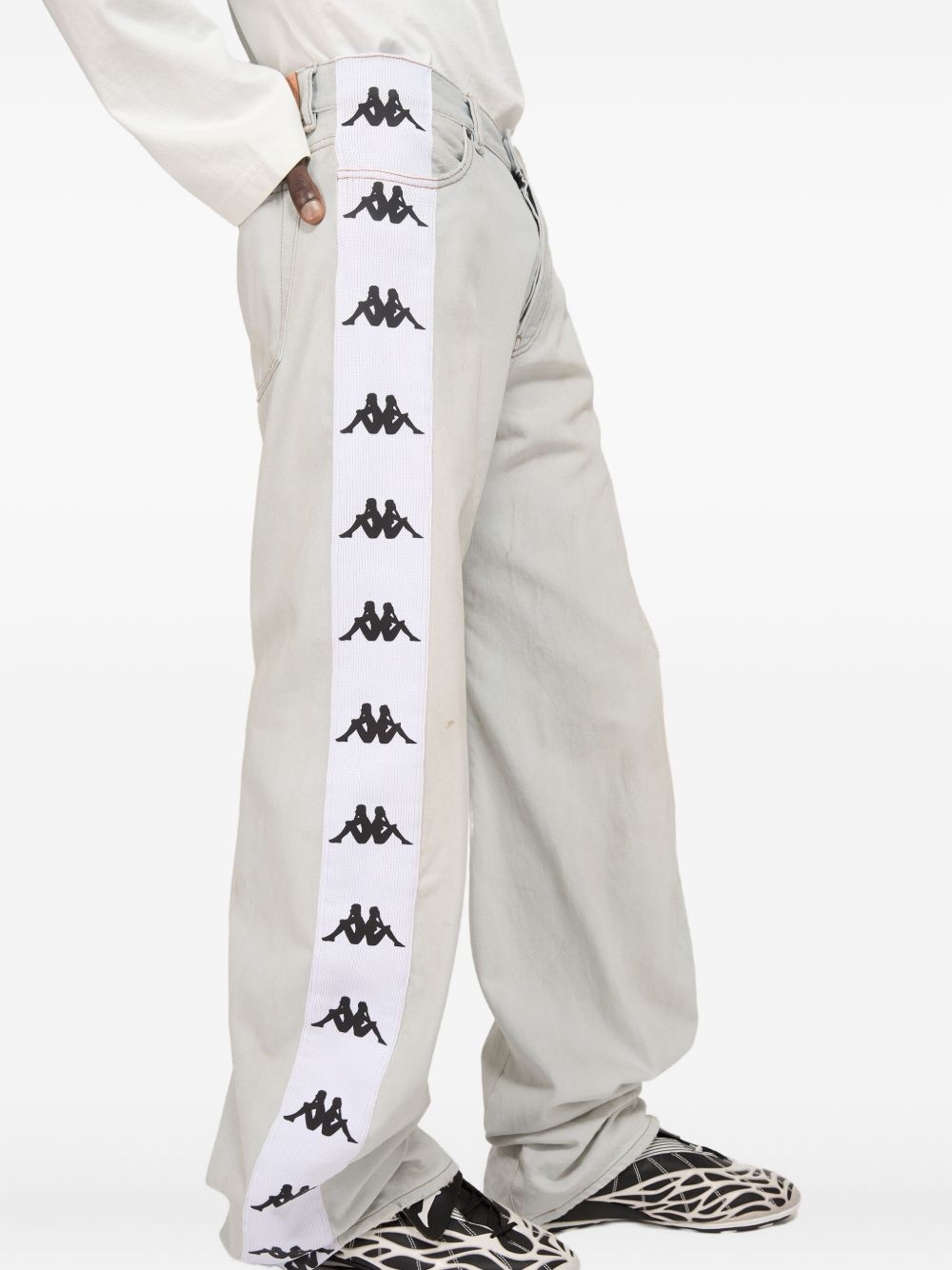 x Kappa straight-leg jeans - 4
