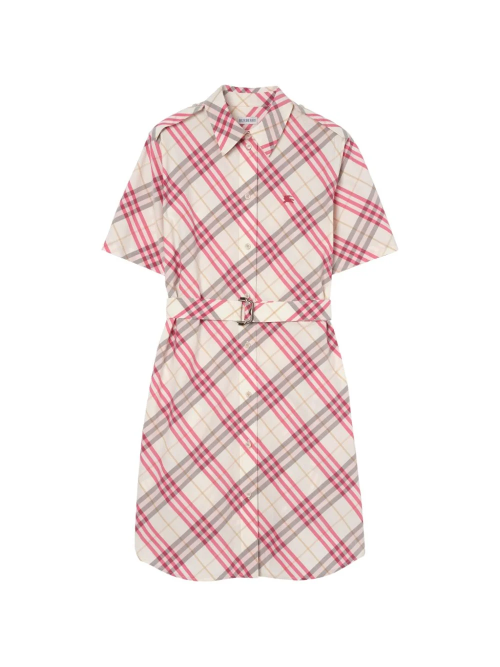 check cotton shirt dress - 1