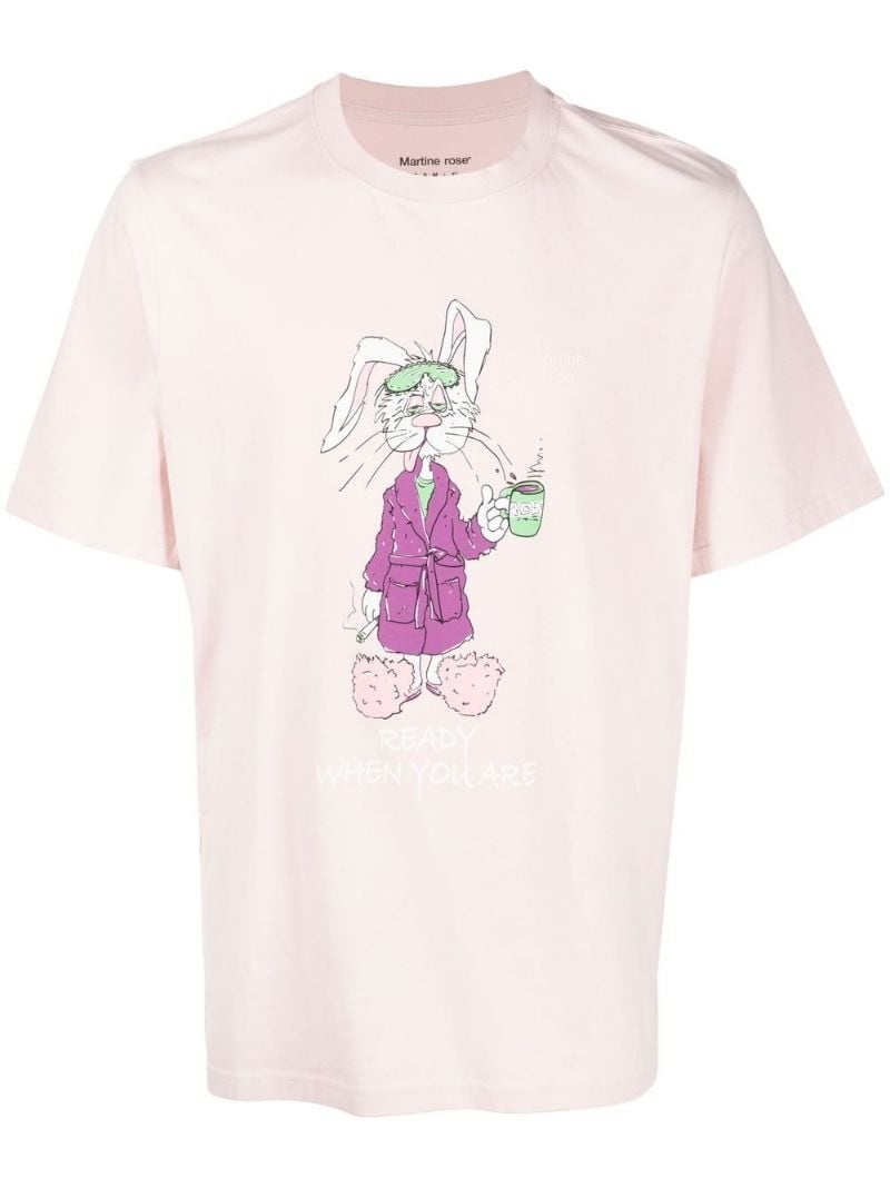 graphic-print crew-neck T-shirt - 1