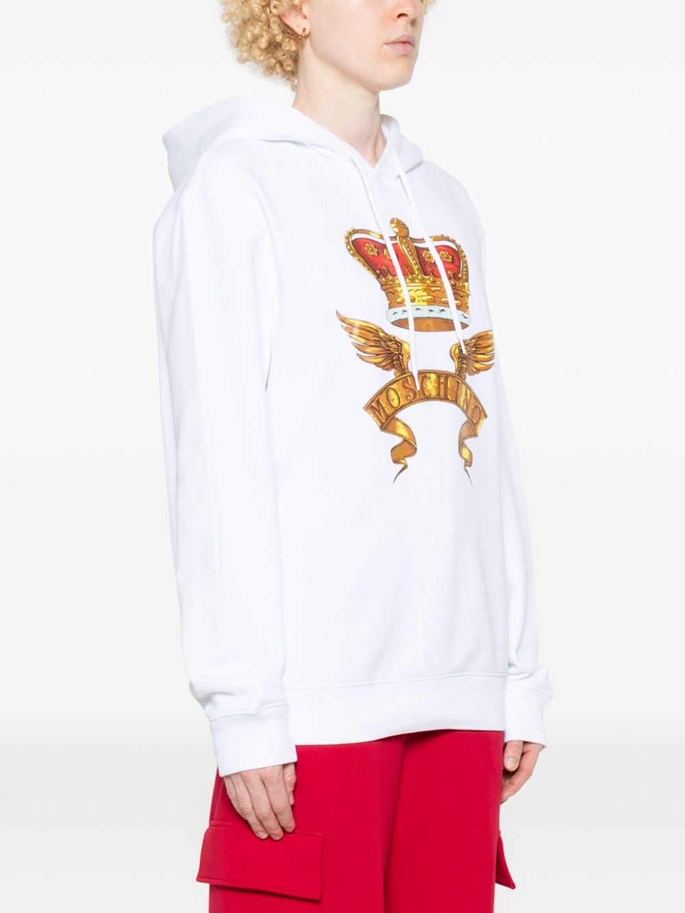 crown-print hoodie - 3