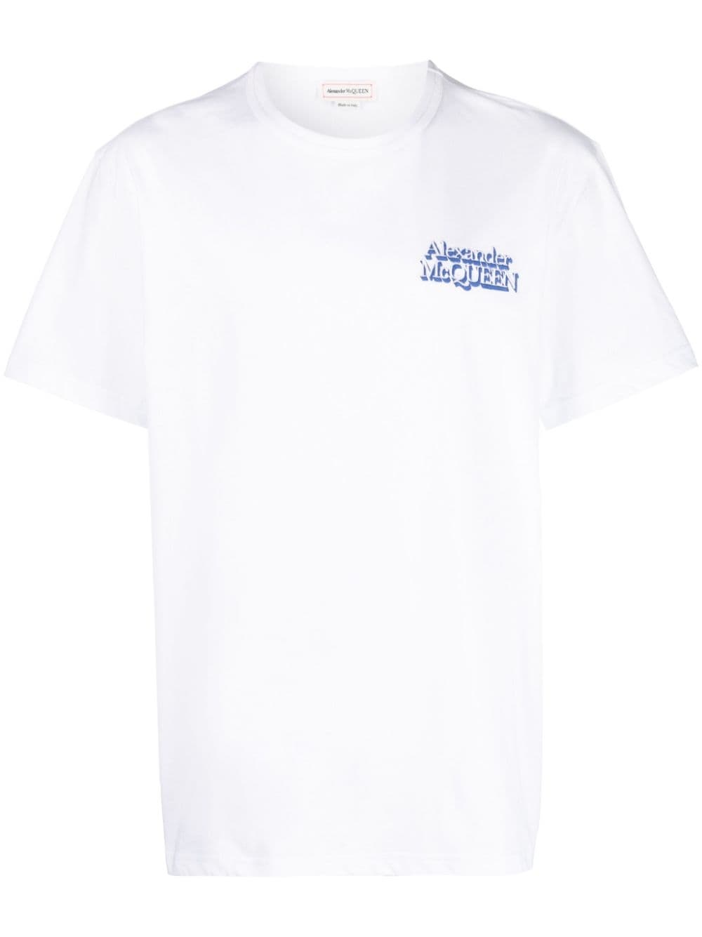 logo-print cotton T-Shirt - 1