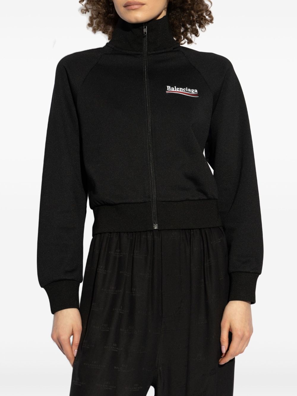 logo-embroidered sweatshirt - 3