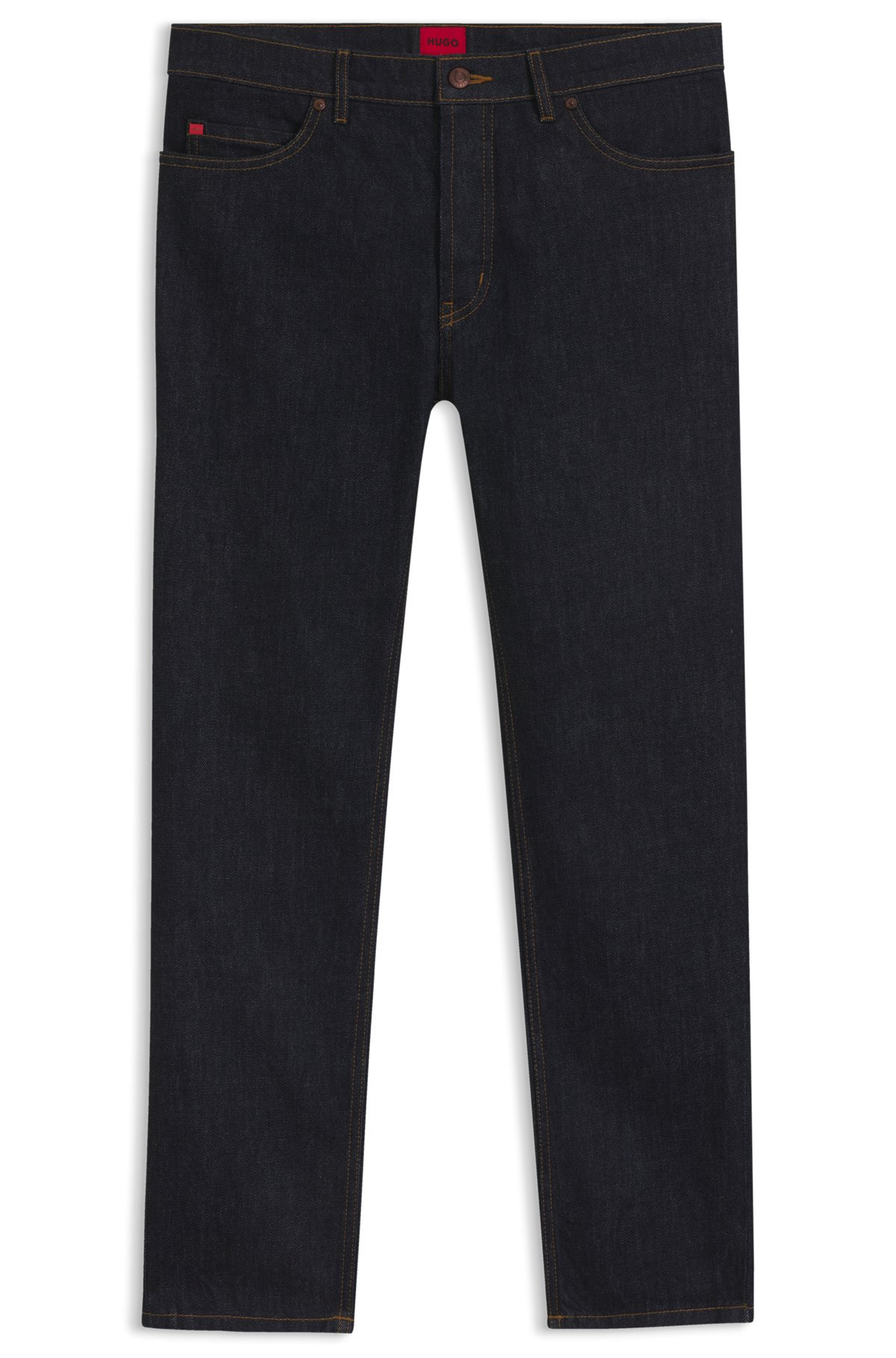 TAPERED-FIT JEANS IN DARK-BLUE JAPANESE DENIM - 1