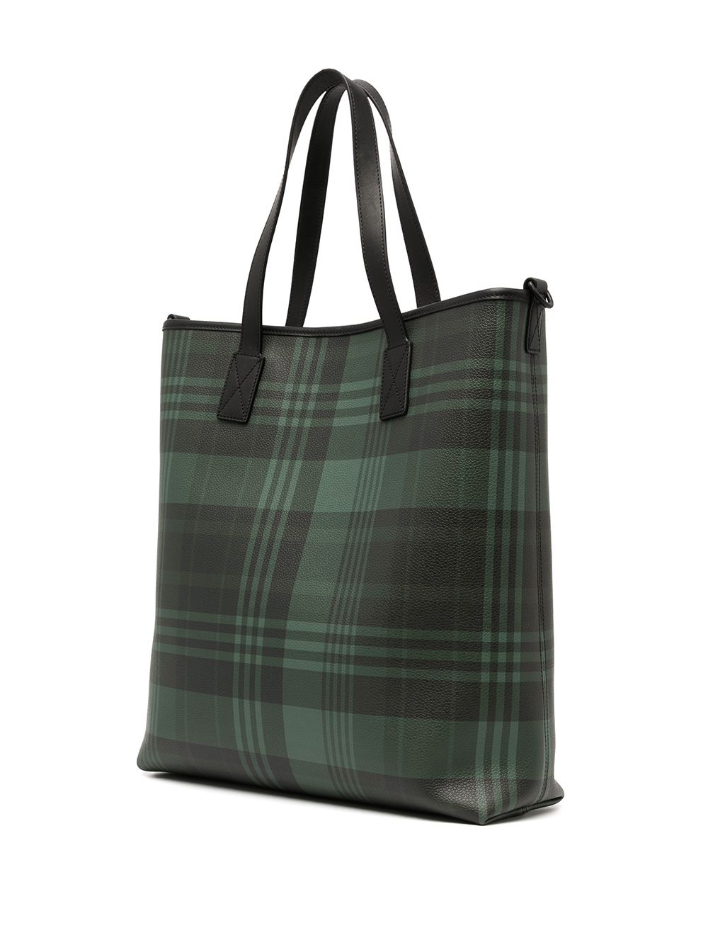 Bryn tartan-check tote bag - 3