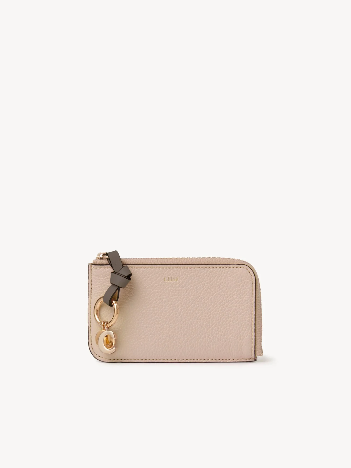 ALPHABET WALLET IN GRAINED LEATHER - 1