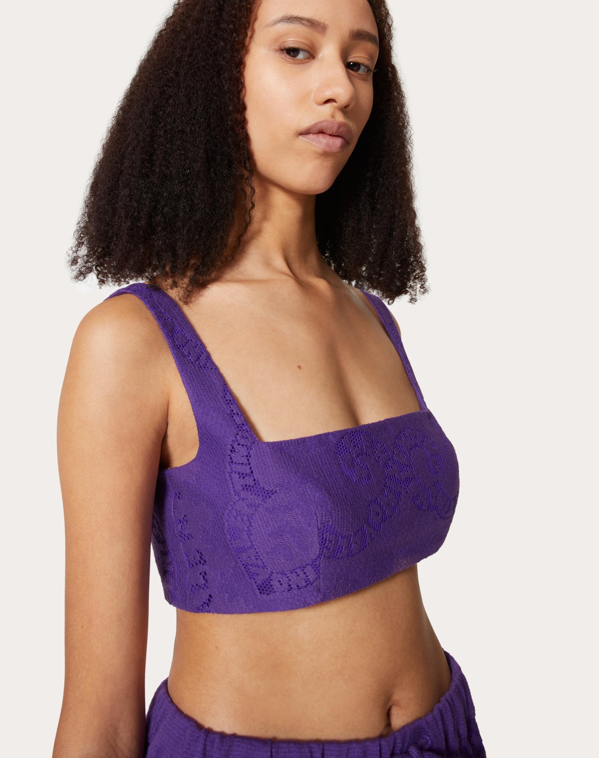 COTTON GUIPURE LACE BRALETTE