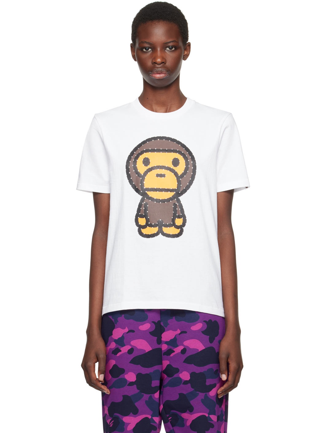 White Crystal Big Baby Milo T-Shirt - 1