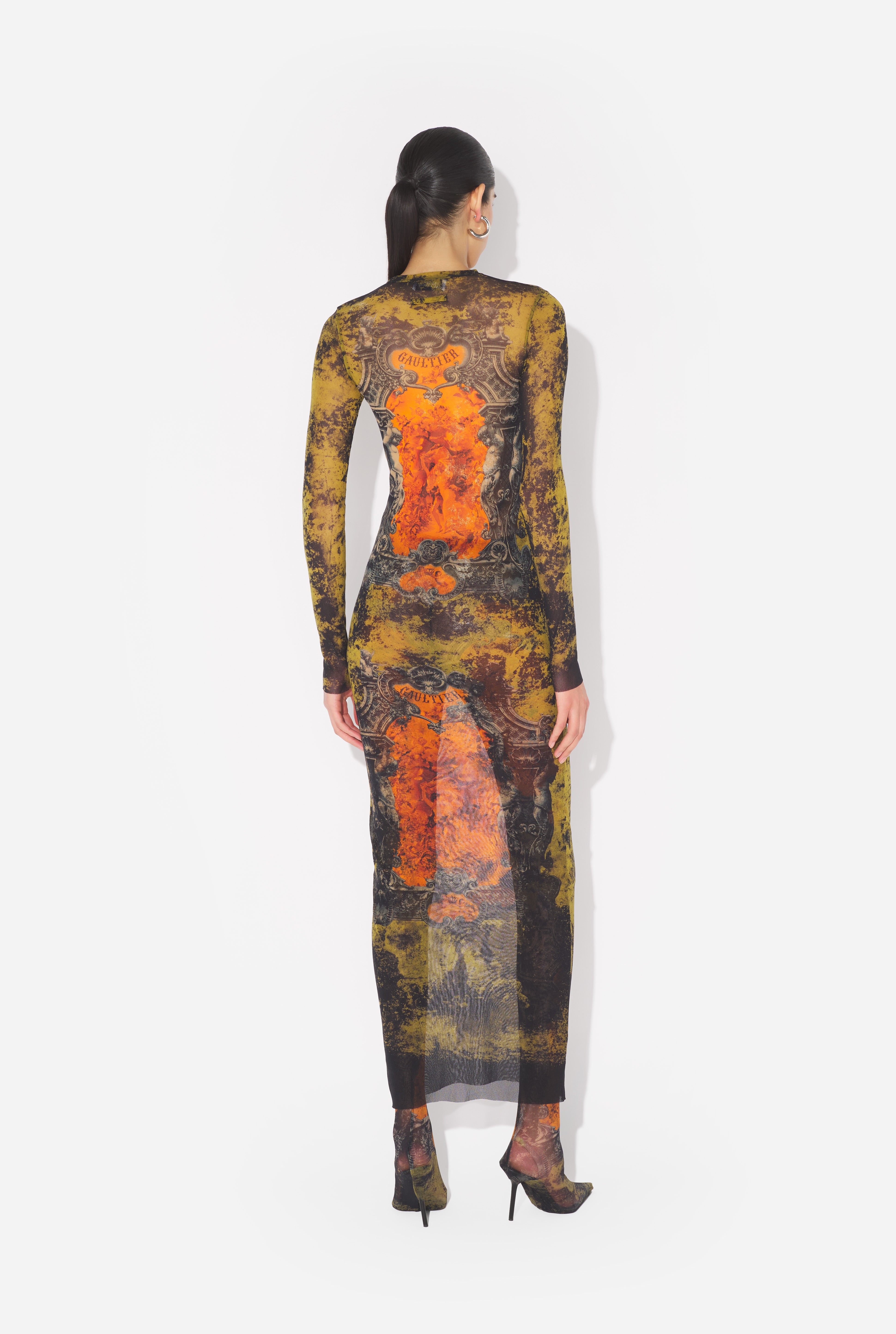 THE LONG KHAKI MÉDAILLON DRESS - 2