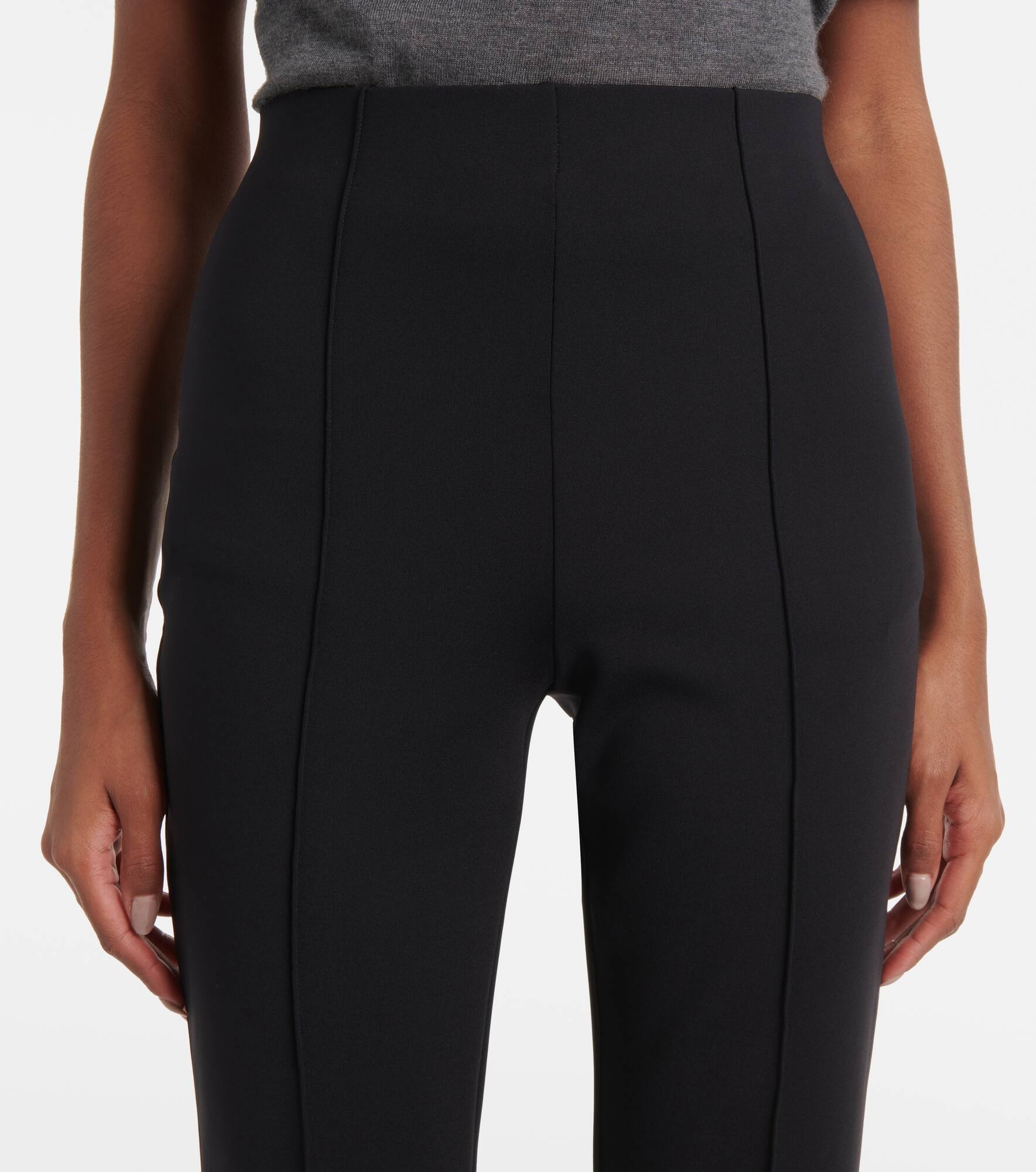 Scuba high-rise flared pants - 4