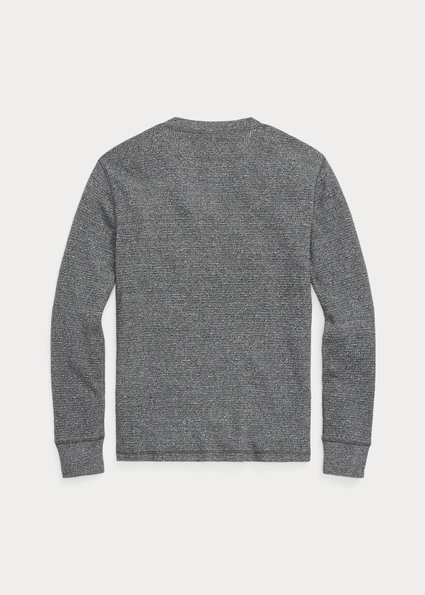 Garment-Dyed Waffle-Knit Henley Shirt - 2