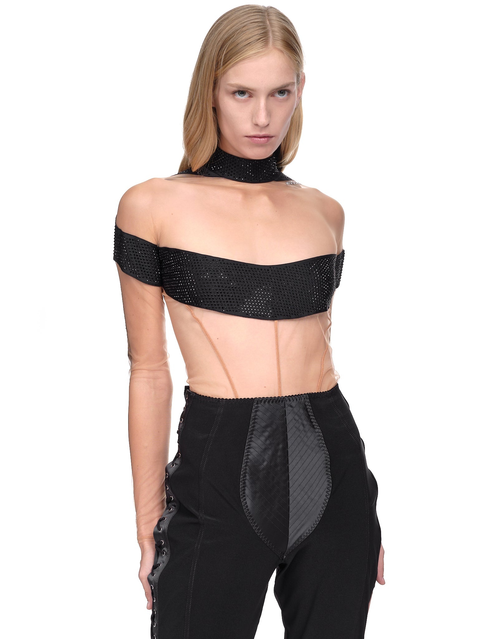 Illusion Neckline Bodysuit - 4