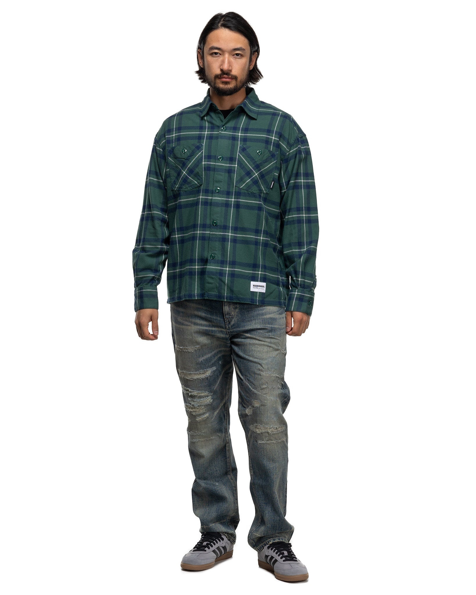 トップス NEIGHBORHOOD TARTAN CHECK SHIRT LS NEIGHBORHOOD Tartan Check Shirt LS Green | havenshop