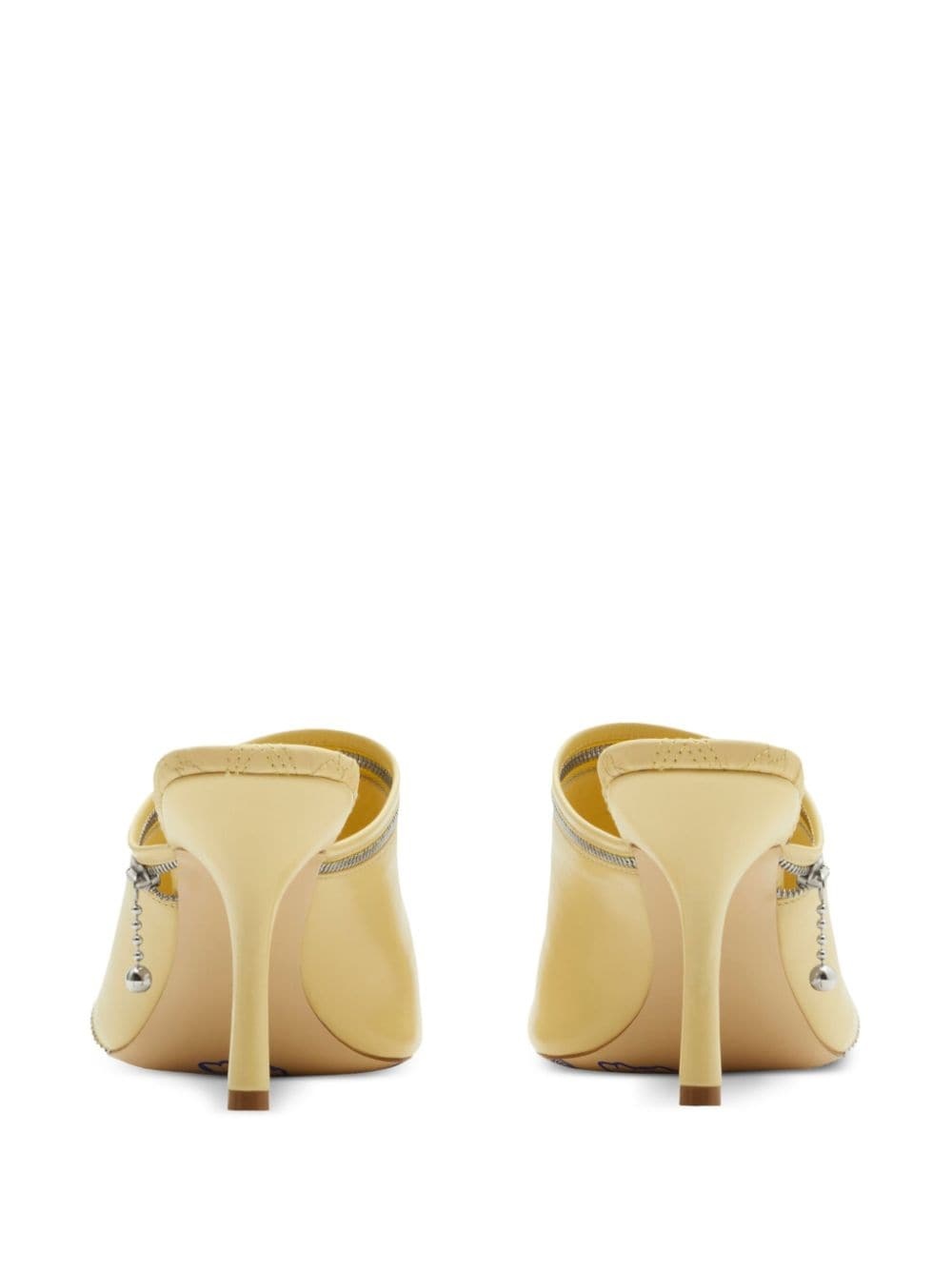 85mm decorative-zip leather sandals - 3