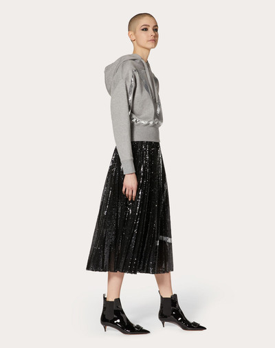 Valentino Jersey Skirt with VLogo Signature outlook