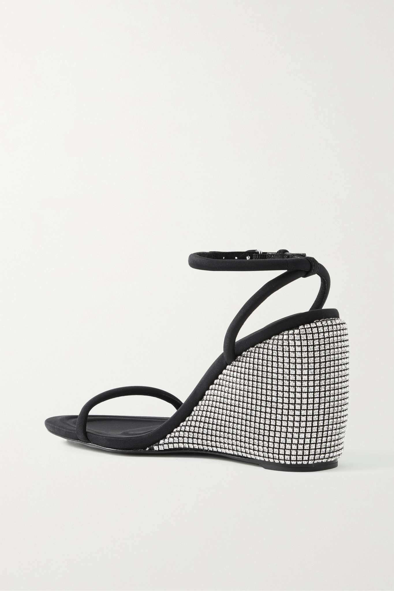 Dahlia crystal-embellished neoprene wedge sandals - 3
