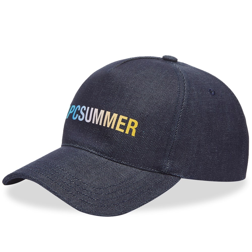 A.P.C Summer Logo Denim Cap - 1