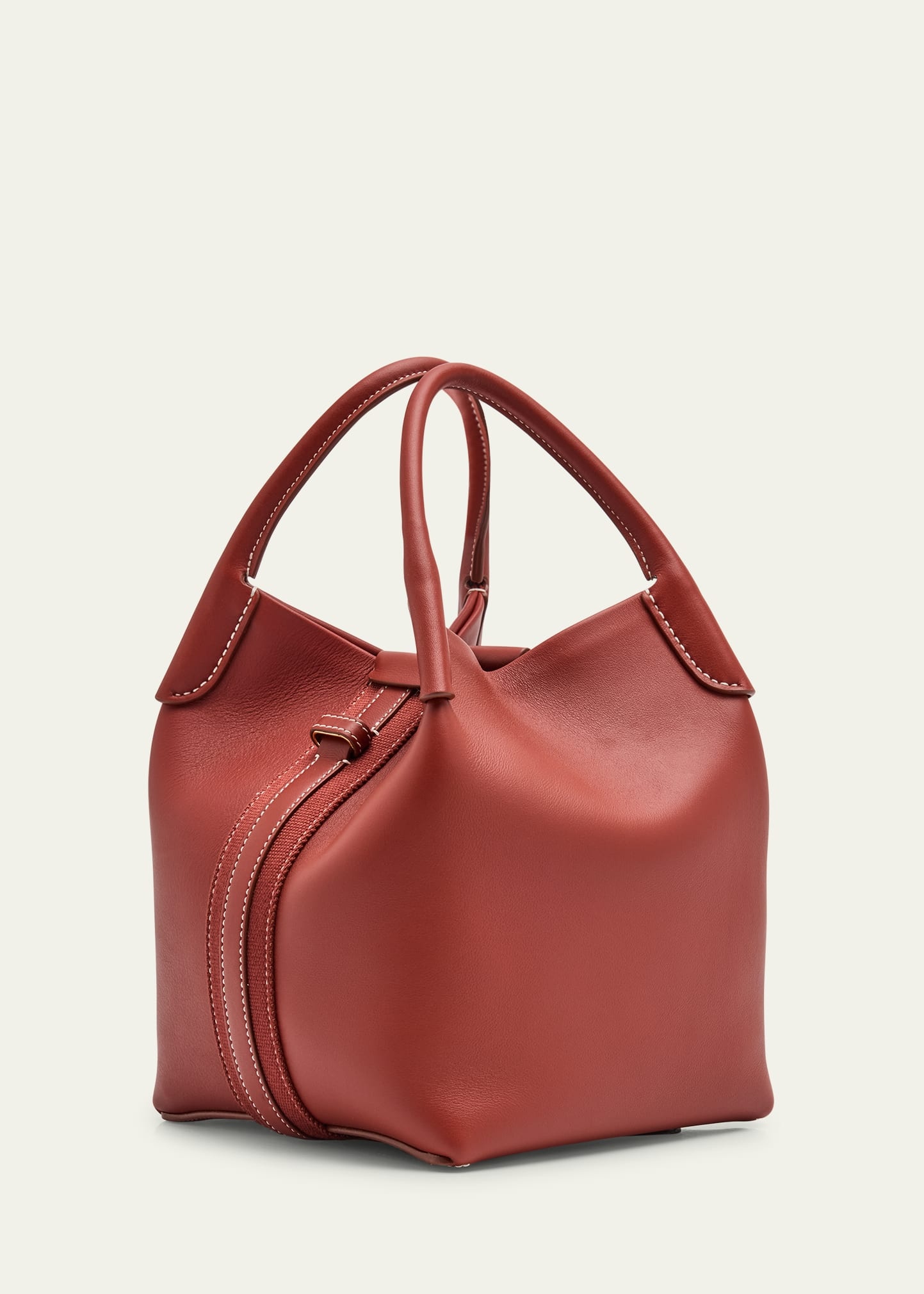 Bale Leather Top-Handle Bag - 3