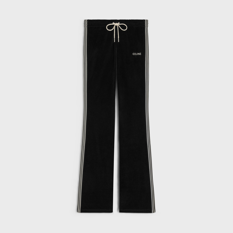 tracksuit pants in velvet jersey 1