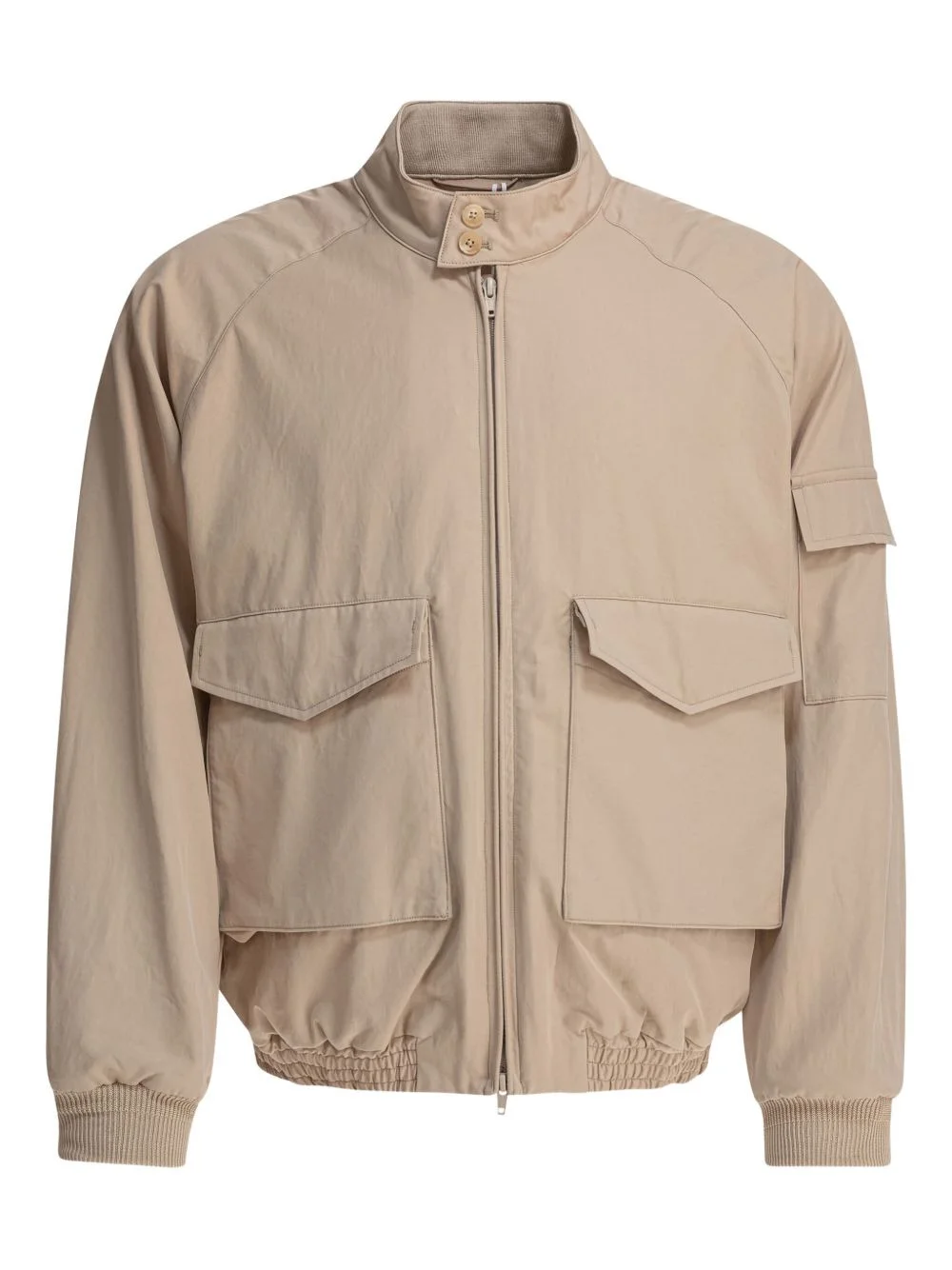 zip-fastening flap-pocket jacket - 1