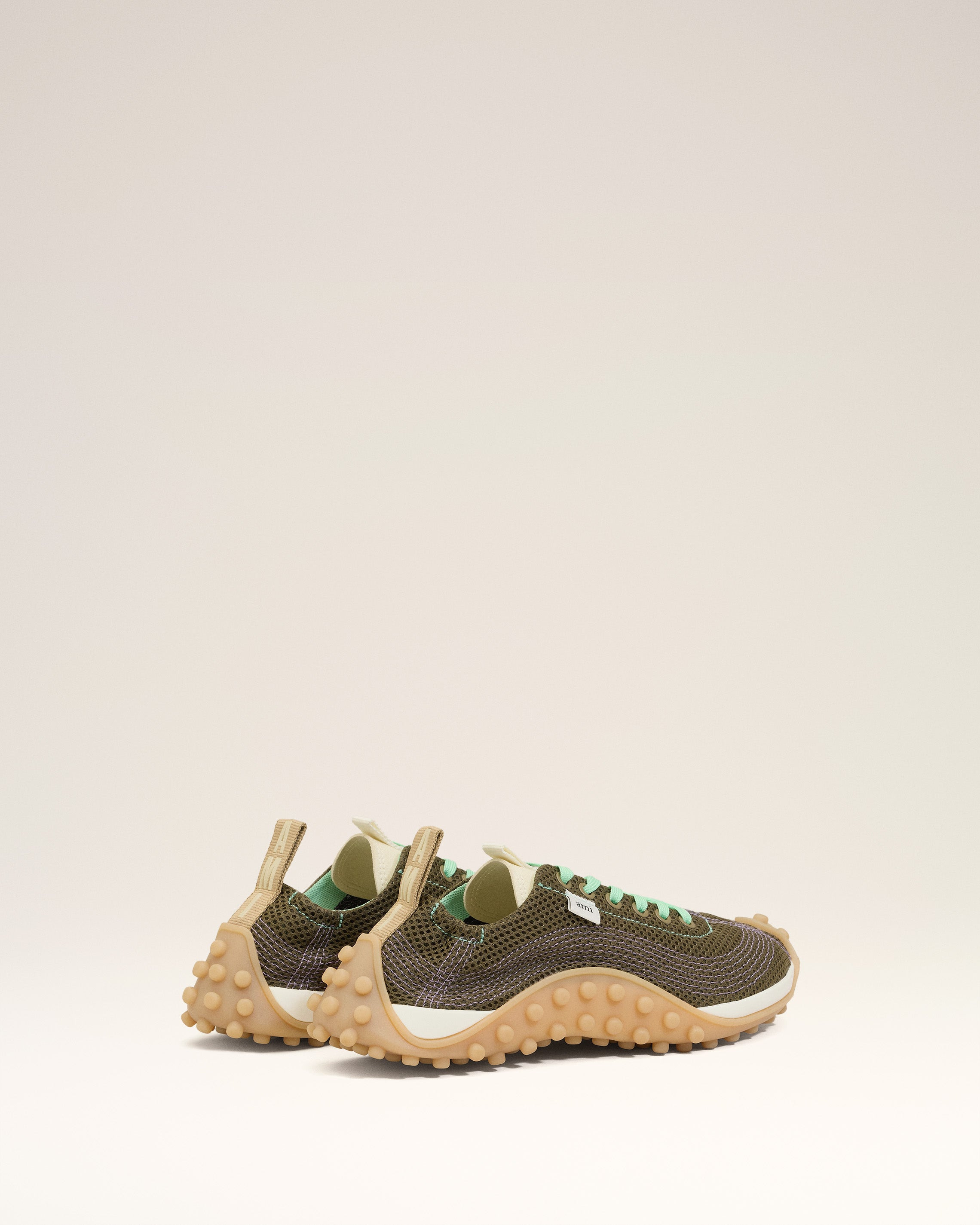 GREEN MESH LOW TOP MIRAGE SNEAKERS - 5