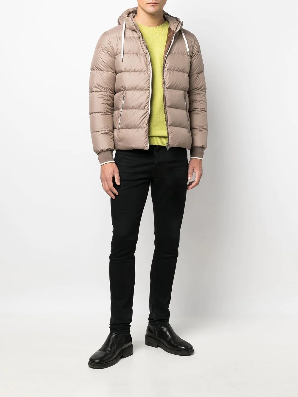 feather-down padded bomber jacket - 2