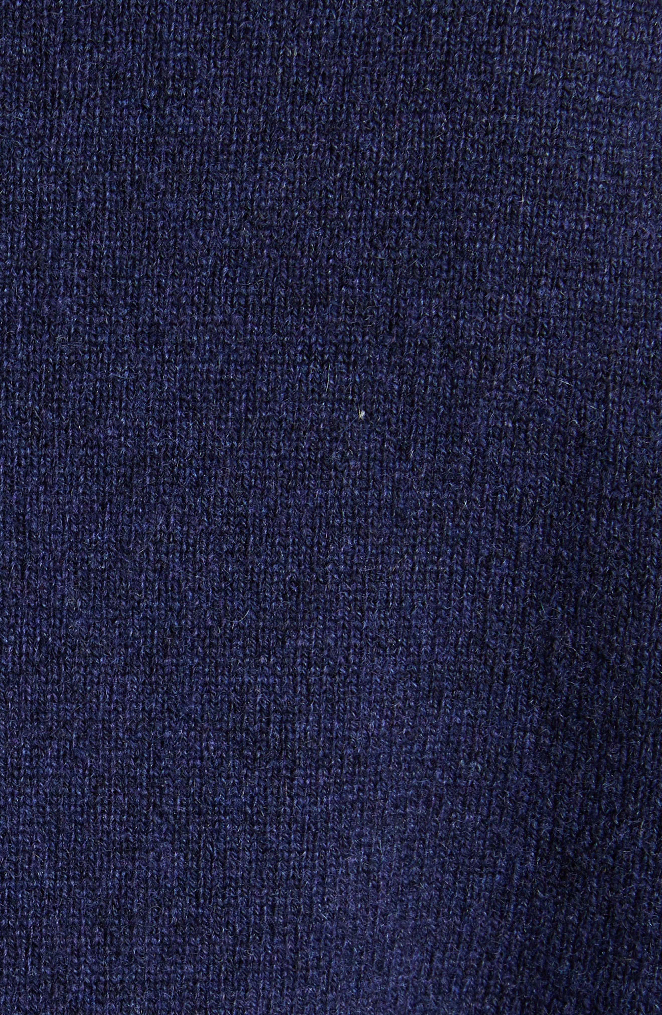 McQueen Asymmetrical Cashmere & Wool Crewneck Sweater in After Blue at Nordstrom - 6
