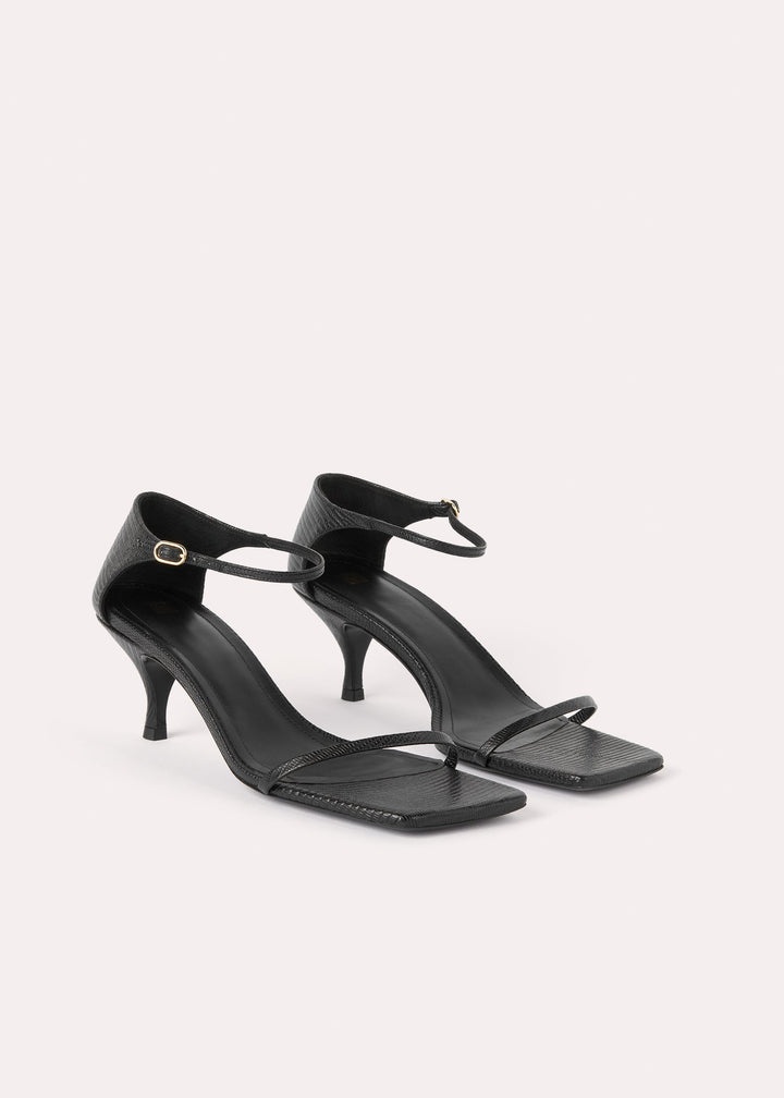 The strappy sandal black lizard - 4