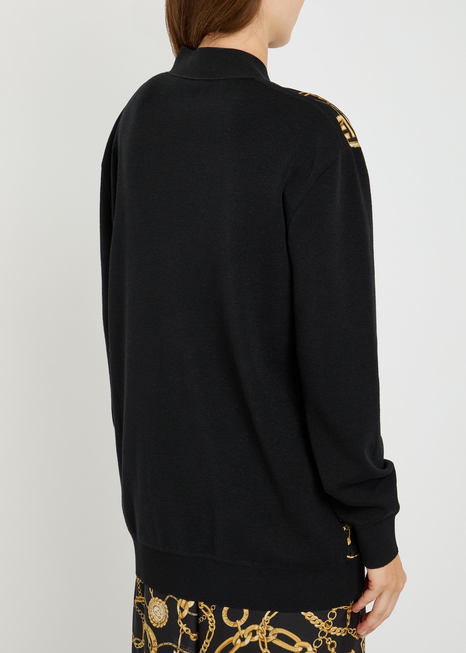 Balmain Printed Wool Cardigan - 3