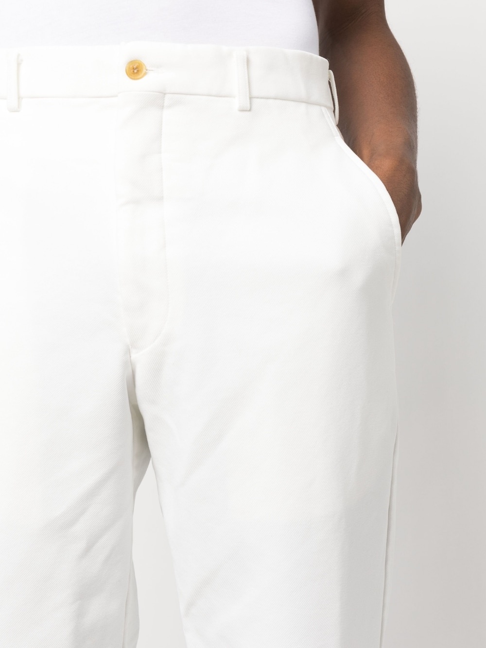 straight-leg chino trousers - 5