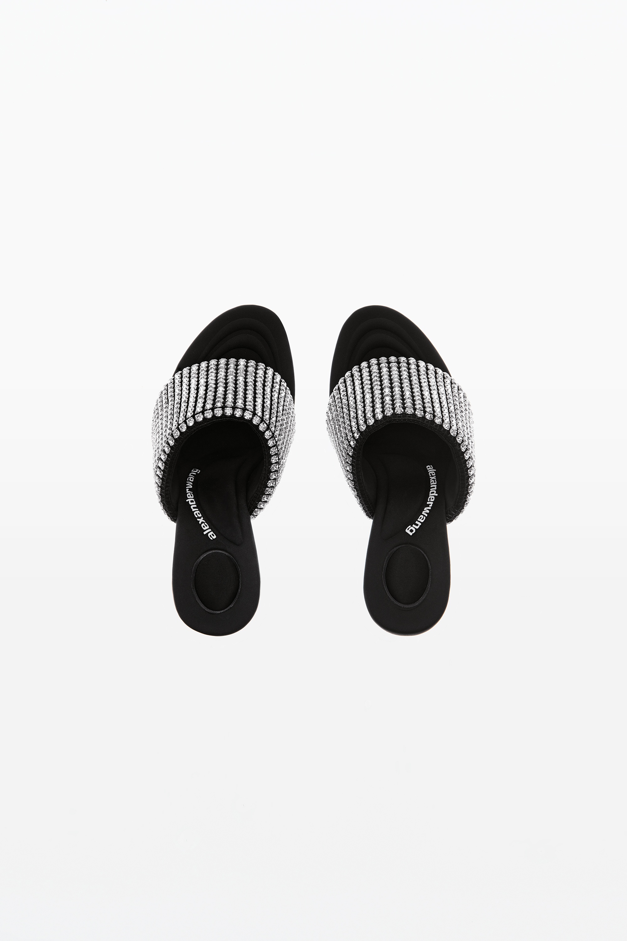 SIENNA CRYSTAL SLIDE SANDALS - 6