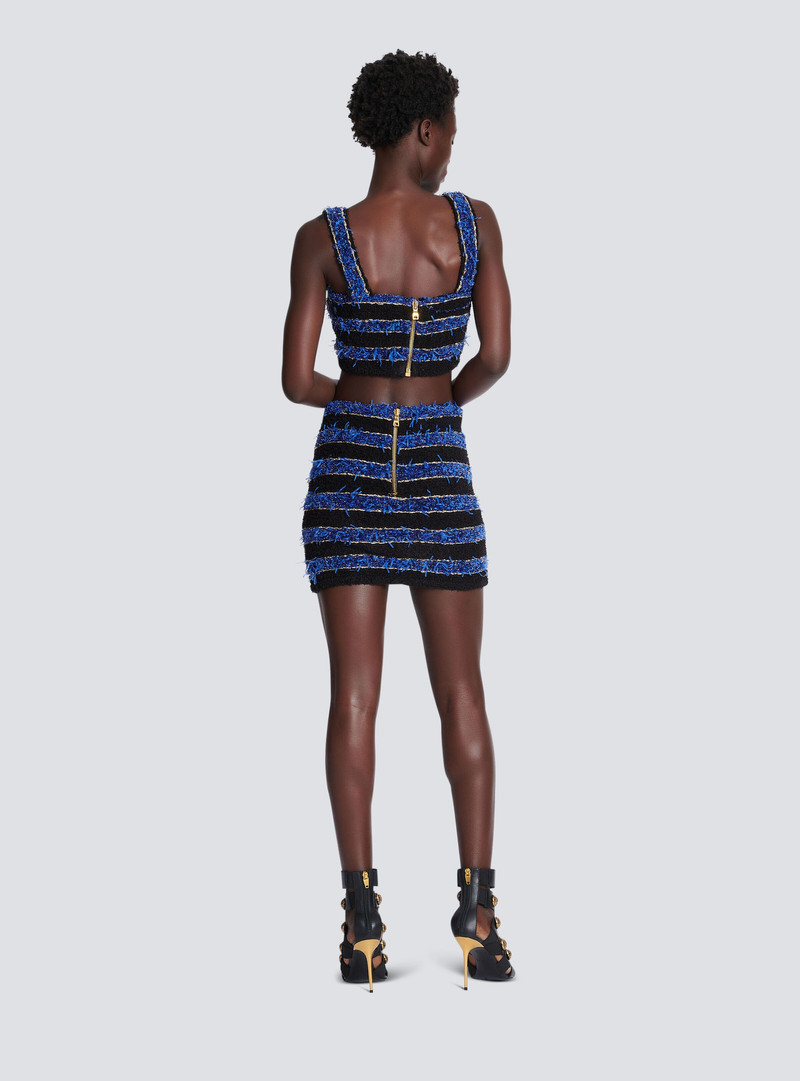 Striped tweed skirt 4