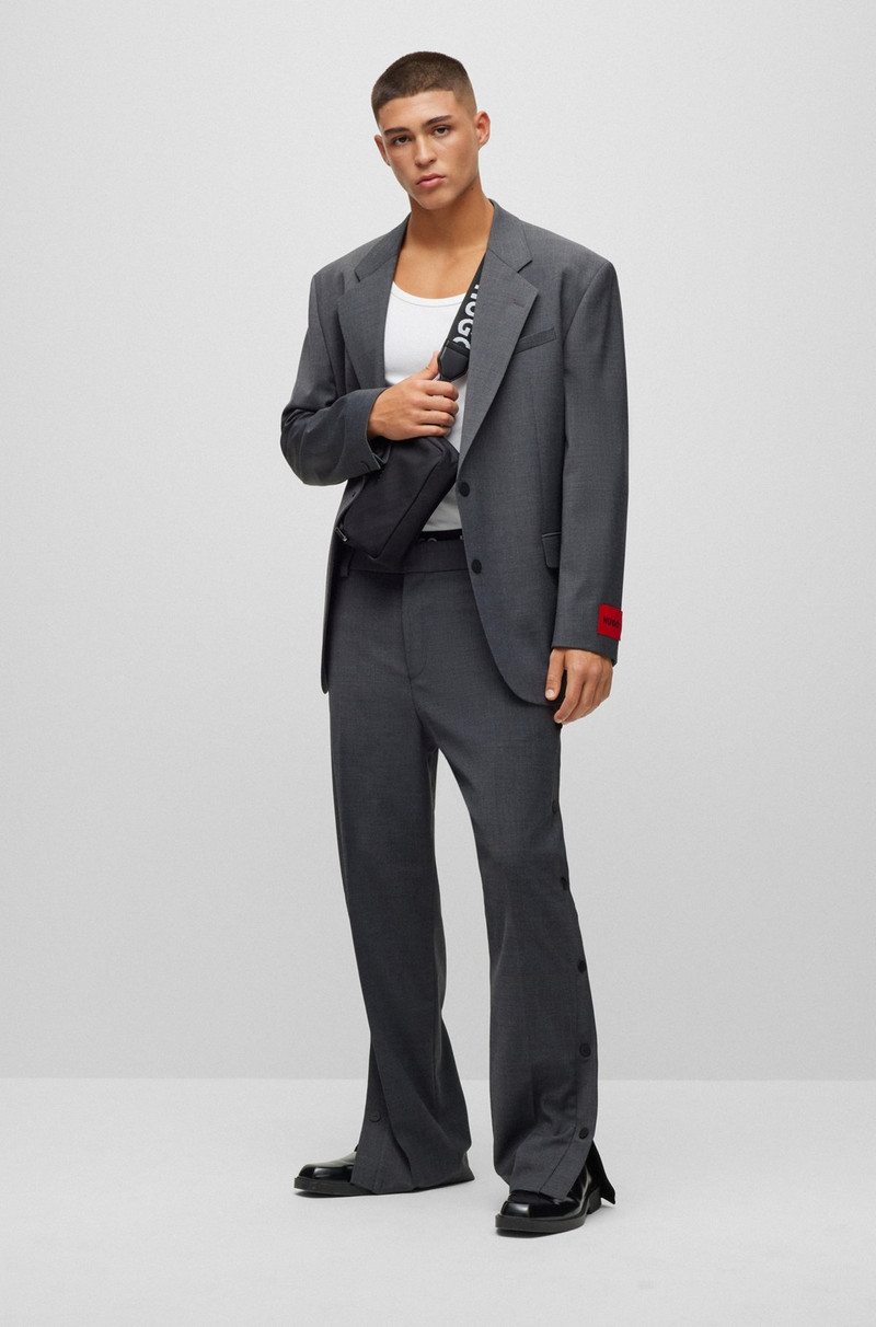 HUGO SLIM-FIT TROUSERS WITH PRESS-STUD SIDE SEAMS outlook