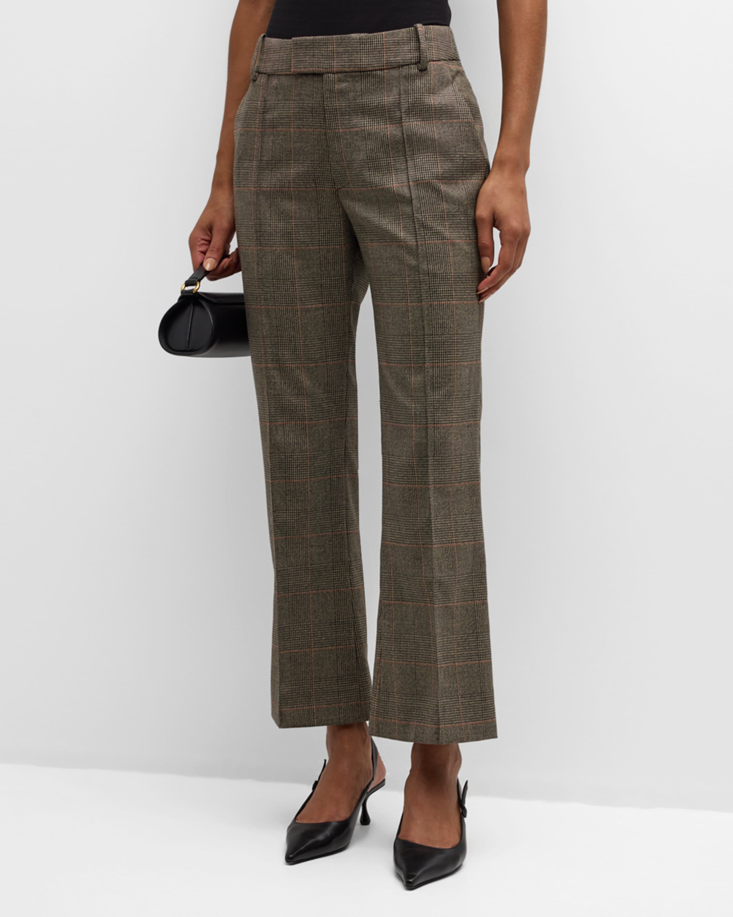 Check Ankle Trousers - 1