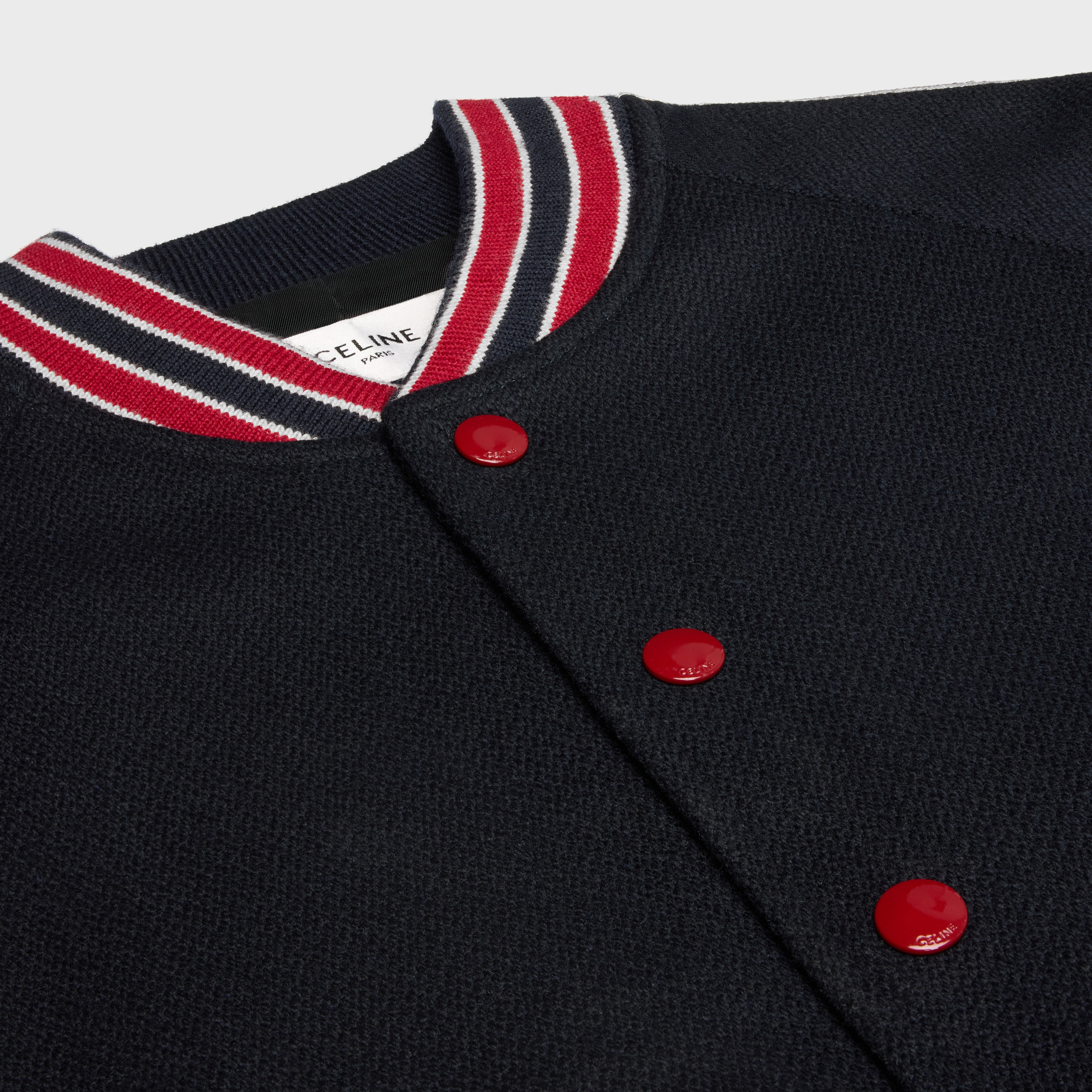 teddy jacket in textured wool - 3