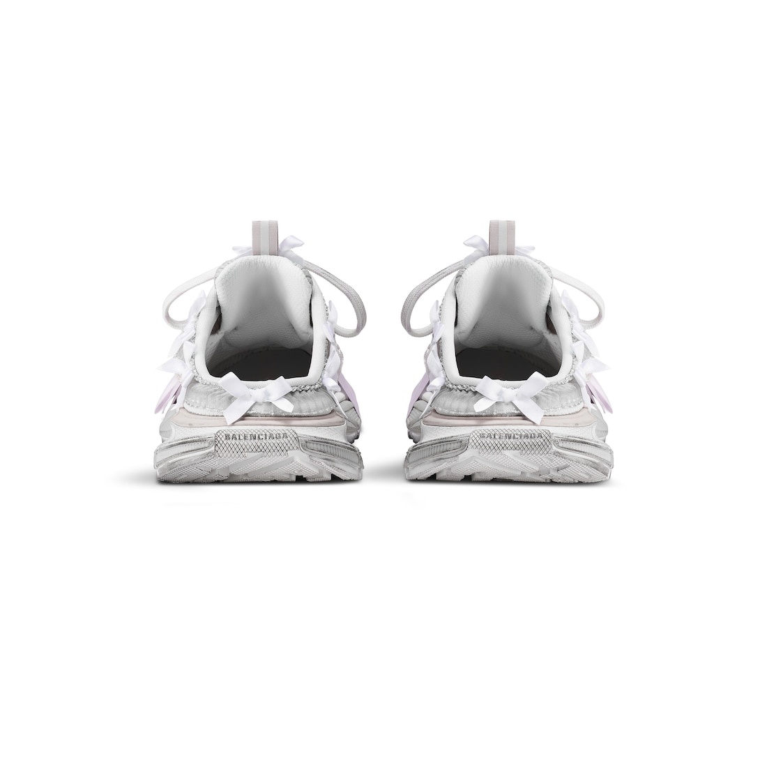 BALENCIAGA Women's 3xl Lace Mule in White/light Pink