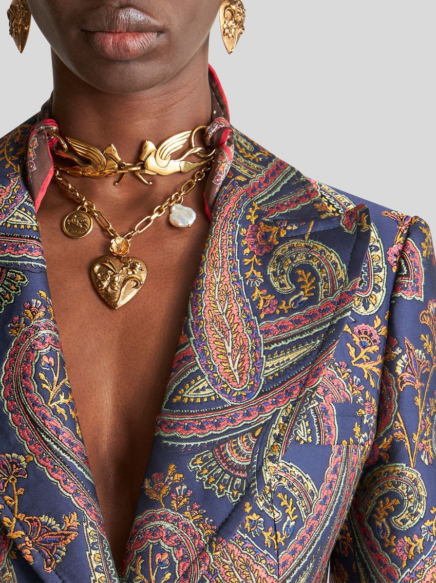 PAISLEY JACQUARD JACKET - 2