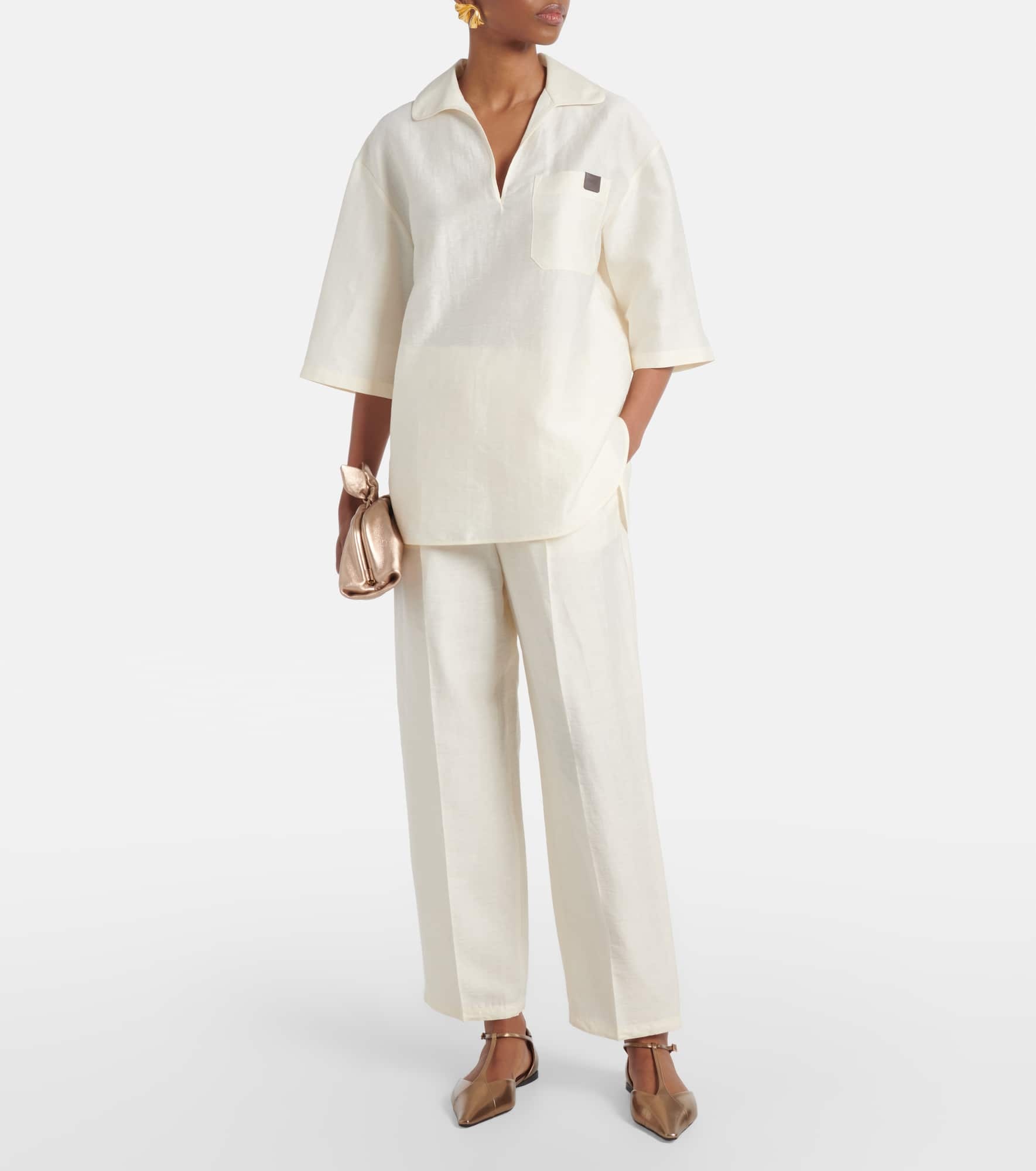 Efedra high-rise straight pants - 2